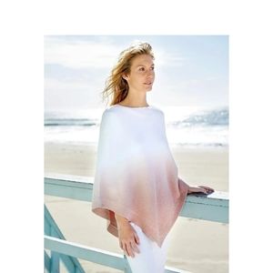 Barefoot Dreams CozyChic Ultra Lite Ocean Breeze Poncho One Size Plus